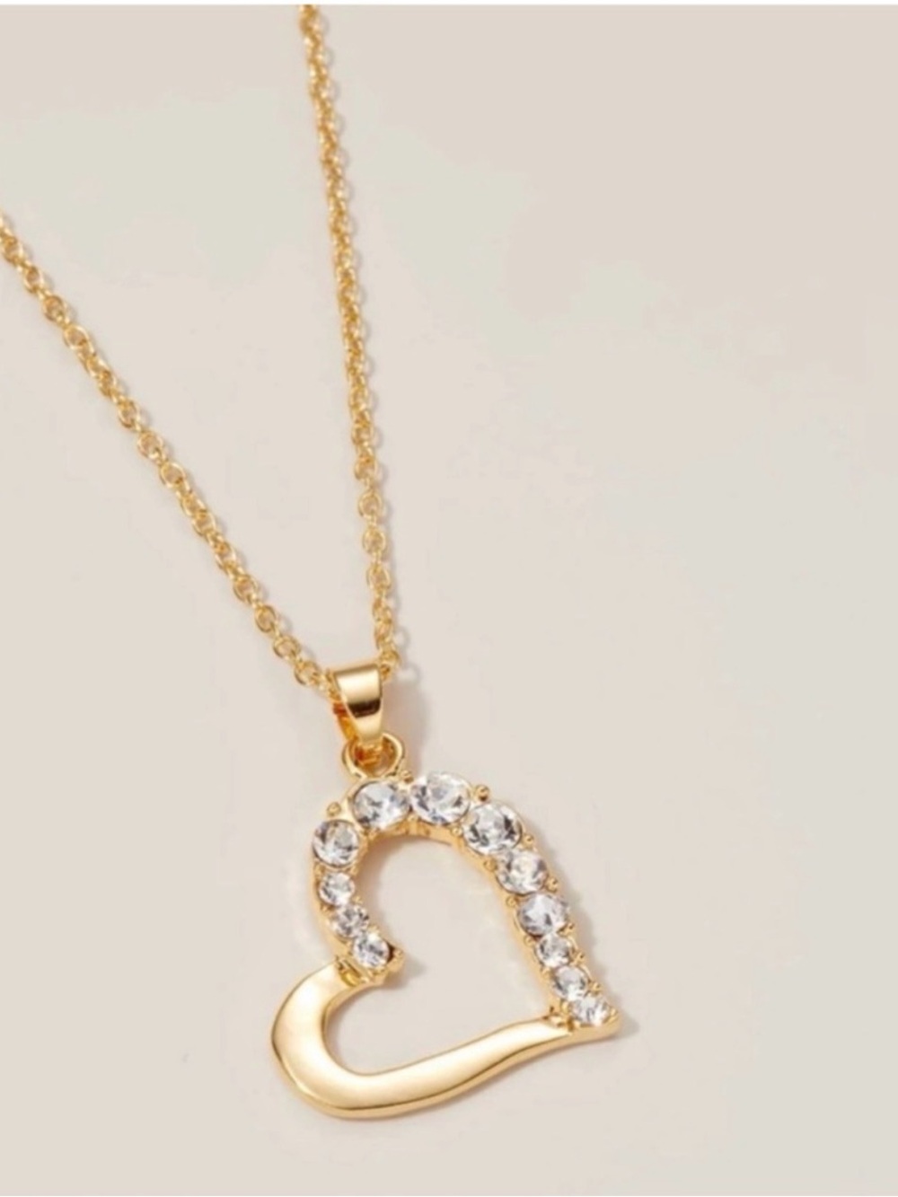 Women’s New Gold Heart Pendant Necklace